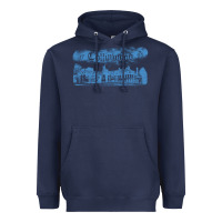 Navy collinwood mansion from dark shadows Heavyweight Hoodie - lanVoArt
