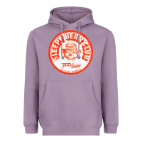 Lavender sleepy bear club   70s thrift store aesthetic Heavyweight Hoodie - lanVoArt