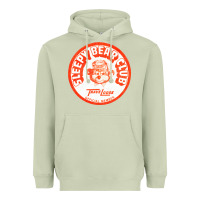 Matcha sleepy bear club   70s thrift store aesthetic Heavyweight Hoodie - lanVoArt