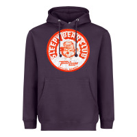 Plum sleepy bear club   70s thrift store aesthetic Heavyweight Hoodie - lanVoArt