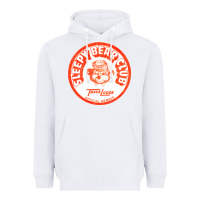 White sleepy bear club   70s thrift store aesthetic Heavyweight Hoodie - lanVoArt