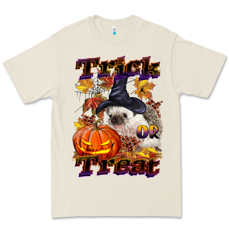 Halloween Hedgehog Trick Or Treat Premium Tee by LillyAllenDesigns | Teevron