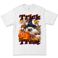 White Halloween Hedgehog Trick Or Treat Premium Tee - LillyAllenDesigns