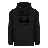 Black wanted bonnie and clyde, distressed Heavyweight Hoodie - lanVoArt