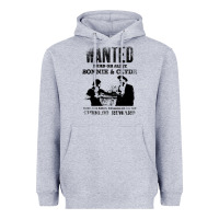 Heather Grey wanted bonnie and clyde, distressed Heavyweight Hoodie - lanVoArt