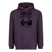 Plum wanted bonnie and clyde, distressed Heavyweight Hoodie - lanVoArt