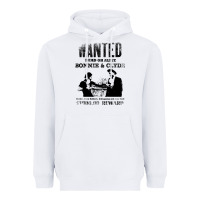 White wanted bonnie and clyde, distressed Heavyweight Hoodie - lanVoArt