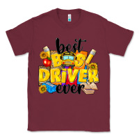 Burgundy best bus driver ever Classic Tee - NancyCooperArtShop