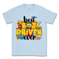Dusty Blue best bus driver ever Classic Tee - NancyCooperArtShop