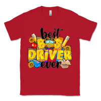 Red best bus driver ever Classic Tee - NancyCooperArtShop
