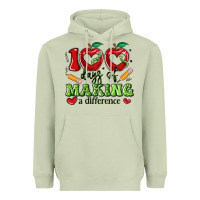Matcha 100 days of making a difference Heavyweight Hoodie - Artiststas