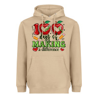100 Days Of Making A Difference Heavyweight Hoodie | Teevron
