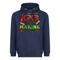 Navy 100 days of making a difference Heavyweight Hoodie - Artiststas