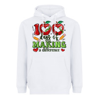 White 100 days of making a difference Heavyweight Hoodie - Artiststas