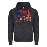 Vintage Black Happy 4th Of July with gnome Vintage Hoodie - HowdyJamesFarm