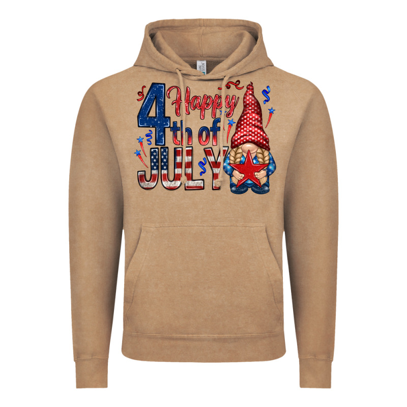 Happy 4th Of July With Gnome Vintage Hoodie by HowdyJamesFarm | Teevron