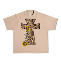 Burro he is risen leopard cross Urban Heavy Tee - JahusDesignShop