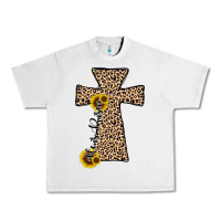Lunar Rock he is risen leopard cross Urban Heavy Tee - JahusDesignShop