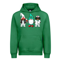 Emerald african american nurse gnomies medical gnomies Urban Hoodie - BarkalooDesign