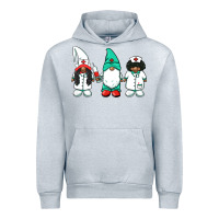 Heather Grey african american nurse gnomies medical gnomies Urban Hoodie - BarkalooDesign
