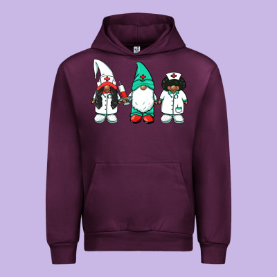African American Nurse Gnomies Medical Gnomies Urban Hoodie Designed By Barkaloodesign