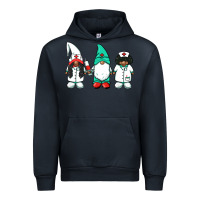 Navy african american nurse gnomies medical gnomies Urban Hoodie - BarkalooDesign