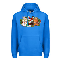 True Royal Christmas coffee cups Premium Hoodie - FaDigitalArtStudio