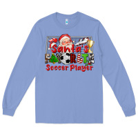 Colony Blue santas favorite soccer player Long Sleeve Tee - CowGirlArtShop