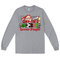 Heather Grey santas favorite soccer player Long Sleeve Tee - CowGirlArtShop