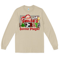 Mushroom santas favorite soccer player Long Sleeve Tee - CowGirlArtShop