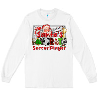 White santas favorite soccer player Long Sleeve Tee - CowGirlArtShop