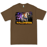 Cacao Halloween Wolf Premium Tee - LillyAllenDesigns
