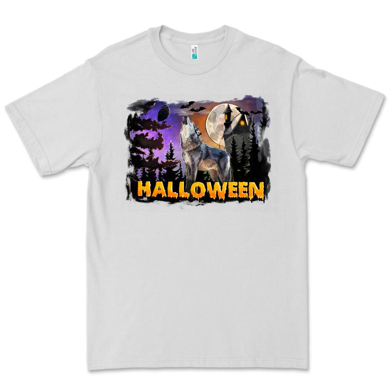 Halloween Wolf Premium Tee by LillyAllenDesigns | Teevron