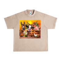 French Oak farm animal Urban Heavy Tee - TumblerDesignByShophia