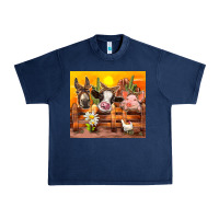 Navy farm animal Urban Heavy Tee - TumblerDesignByShophia