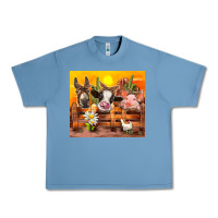 Pebble Blue farm animal Urban Heavy Tee - TumblerDesignByShophia