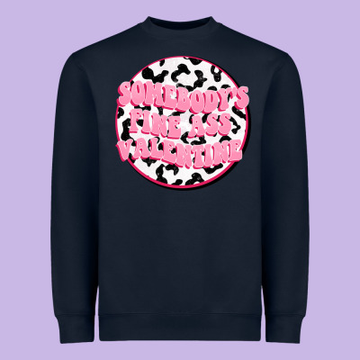 Somebody's Fine Ass Valentine Heavyweight Sweatshirt Designed By Fadigitalartstudio