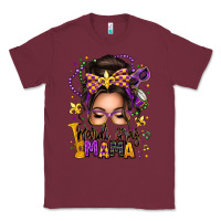 Burgundy mardi gras mama messy bun Classic Tee - texasbilliewilder