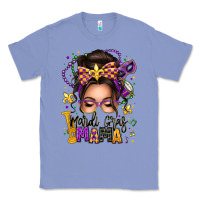 Colony Blue mardi gras mama messy bun Classic Tee - texasbilliewilder