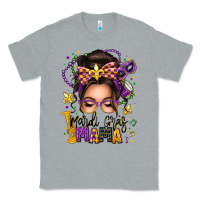 Heather Grey mardi gras mama messy bun Classic Tee - texasbilliewilder