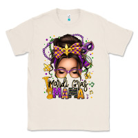 Natural mardi gras mama messy bun Classic Tee - texasbilliewilder