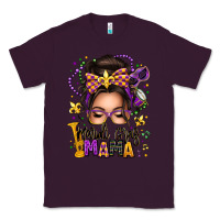 Plum mardi gras mama messy bun Classic Tee - texasbilliewilder
