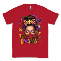 Red mardi gras mama messy bun Classic Tee - texasbilliewilder