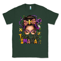 Sports Green mardi gras mama messy bun Classic Tee - texasbilliewilder
