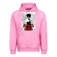 Fuchsia Pink mob psyco 100   % Urban Hoodie - lanVoArt