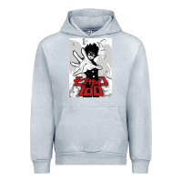 Heather Grey mob psyco 100   % Urban Hoodie - lanVoArt