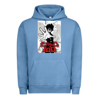 Pigment Pebble Blue mob psyco 100   % Urban Hoodie - lanVoArt