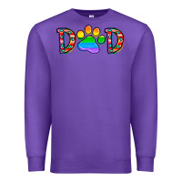 Purple dad lgbt Premium Sweatshirt - CowhideDigitalArt