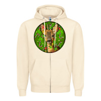 Sandshell red brocket deer christmas Zipper Hoodie - LillyAllenDesigns