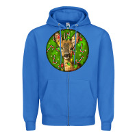 True Royal red brocket deer christmas Zipper Hoodie - LillyAllenDesigns